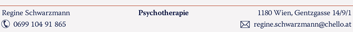psychotherapie REGINE SCHWARZMANN