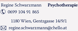 psychotherapie REGINE SCHWARZMANN